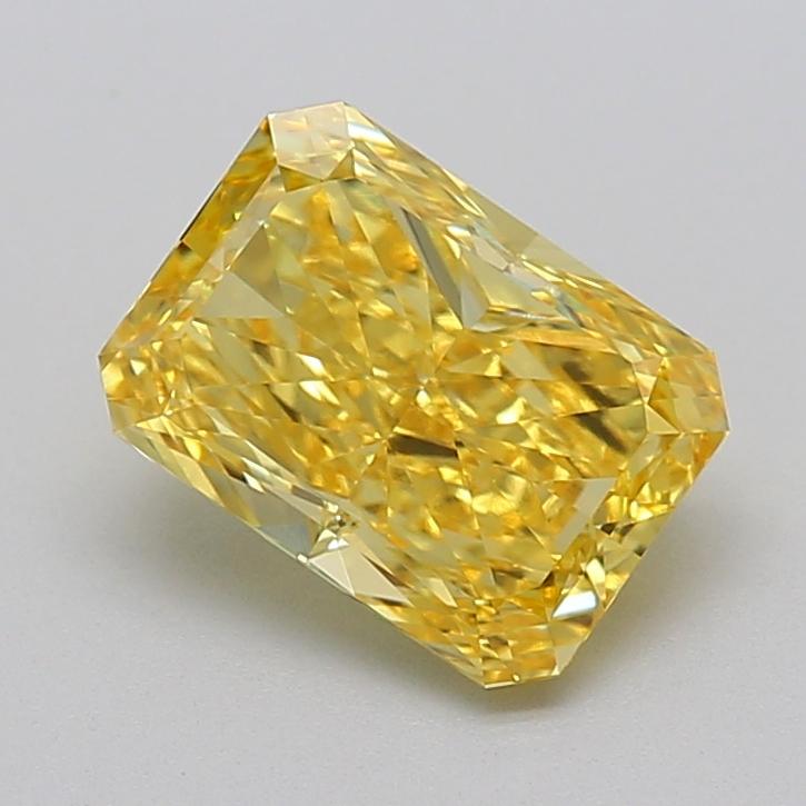 2.00 Ct. Fancy Vivid  Yellow Radiant Lab Grown Diamond