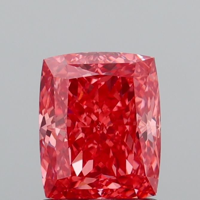 1.28 Ct. Fancy Vivid  Pink Cushion Lab Grown Diamond