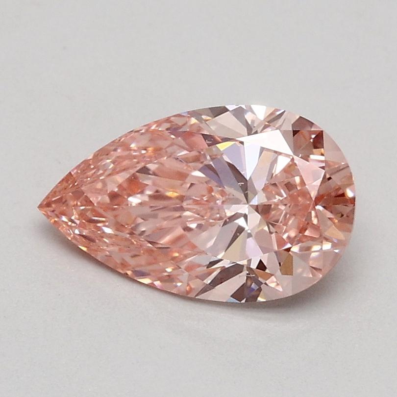 0.70 Ct. Fancy Intense Pink Pear Lab Grown Diamond