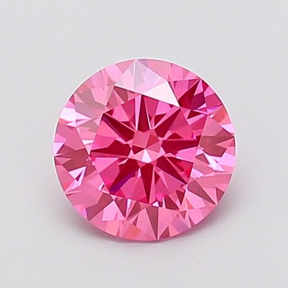 1.51 Ct. Fancy Vivid  Pink Round Lab Grown Diamond
