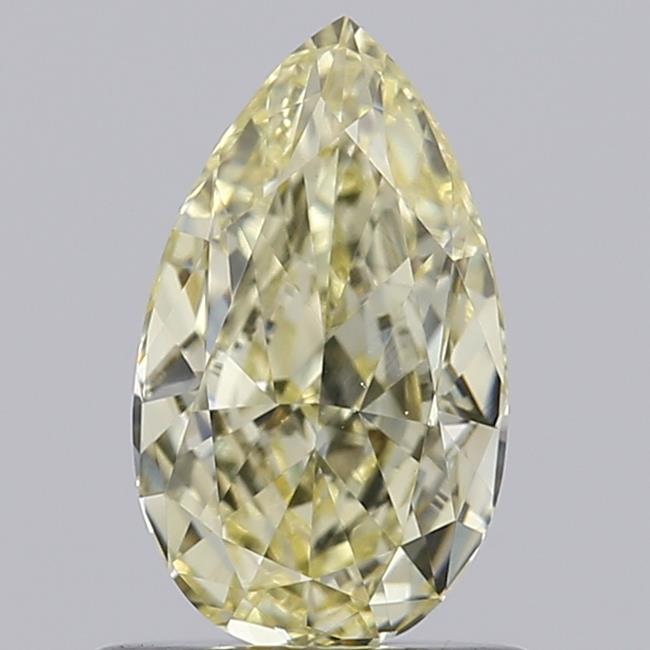0.81 Ct. Fancy Light Yellow Pear Lab Grown Diamond
