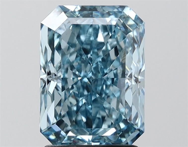 2.49 Ct. Fancy Vivid Blue Radiant Lab Grown Diamond