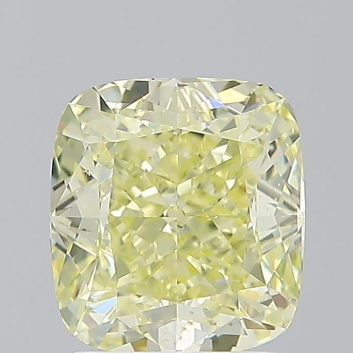 2.01 Ct. Fancy  Yellow Cushion Diamond