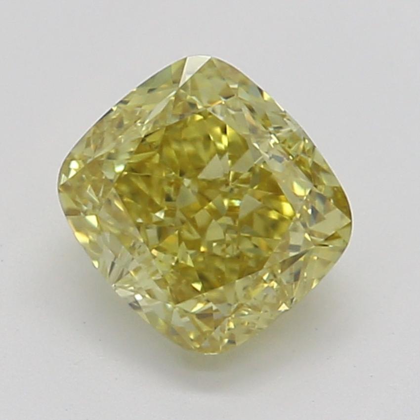 0.51 Ct. Fancy Deep Yellow Cushion Diamond