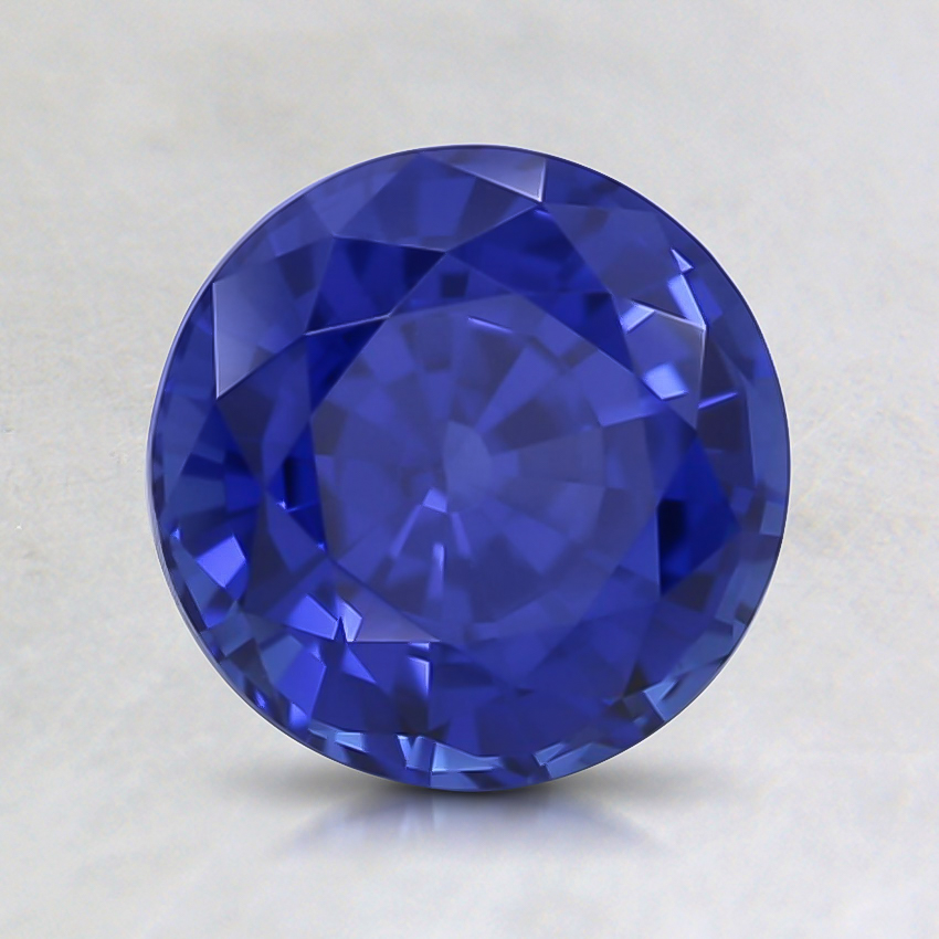 7.5mm Blue Round Lab Grown Sapphire