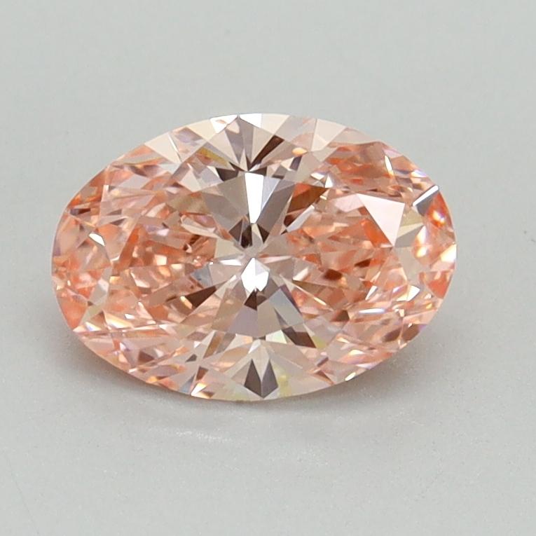 0.90 Ct. Fancy Vivid Pink Oval Lab Grown Diamond