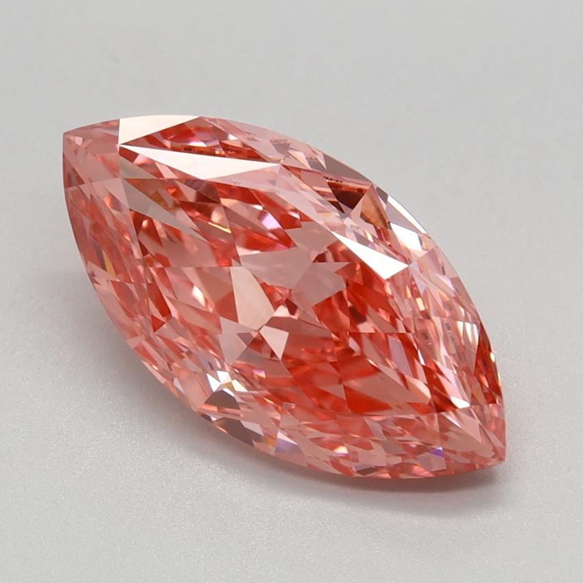 2.14 Ct. Fancy Vivid Pink Marquise Lab Grown Diamond