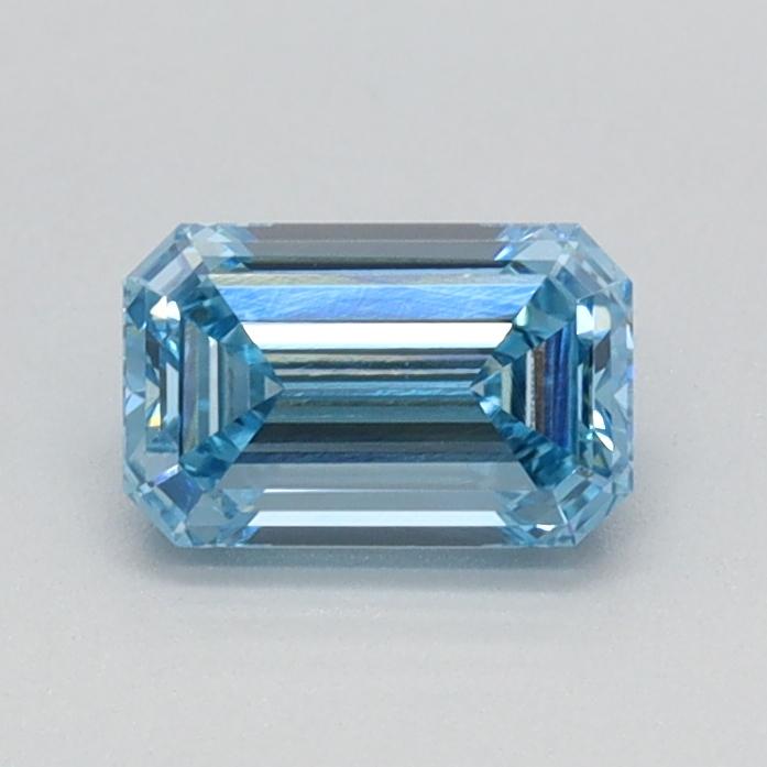 0.56 Ct. Fancy Intense Blue Emerald Lab Grown Diamond