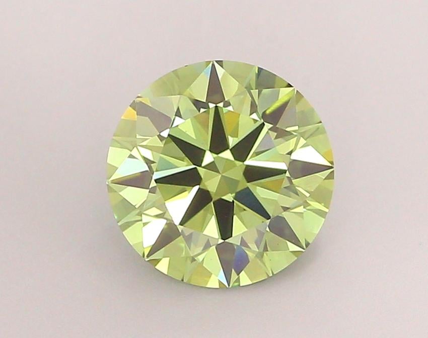 2.31 Ct. Fancy Vivid Green Round Lab Grown Diamond