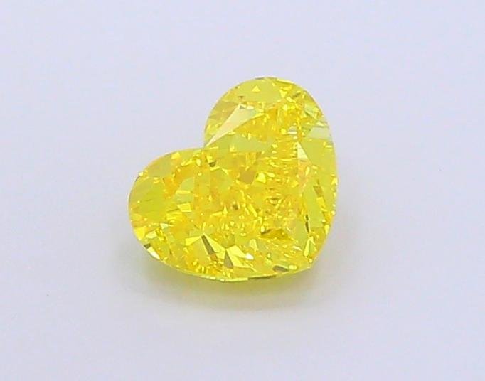 2.03 Ct. Fancy Vivid Yellow Heart Lab Grown Diamond