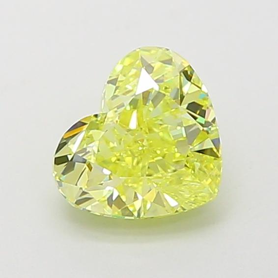1.32 Ct. Fancy Intense Yellow Heart Lab Grown Diamond