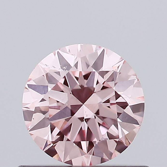 0.49 Ct. Fancy Vivid Pink Round Lab Grown Diamond