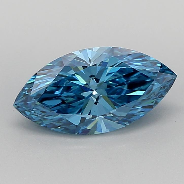1.72 Ct. Fancy Vivid  Blue Marquise Lab Grown Diamond