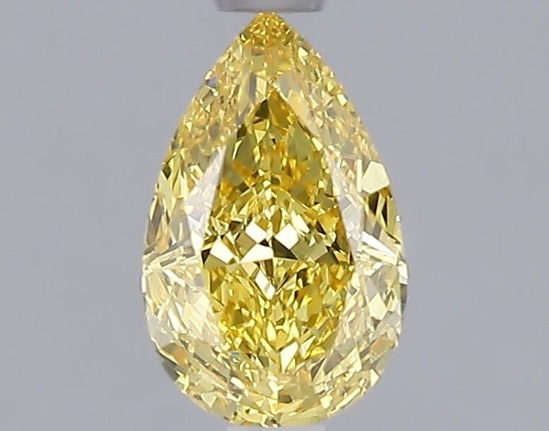 1.09 Ct. Fancy Vivid Yellow Yellow Pear Lab Grown Diamond