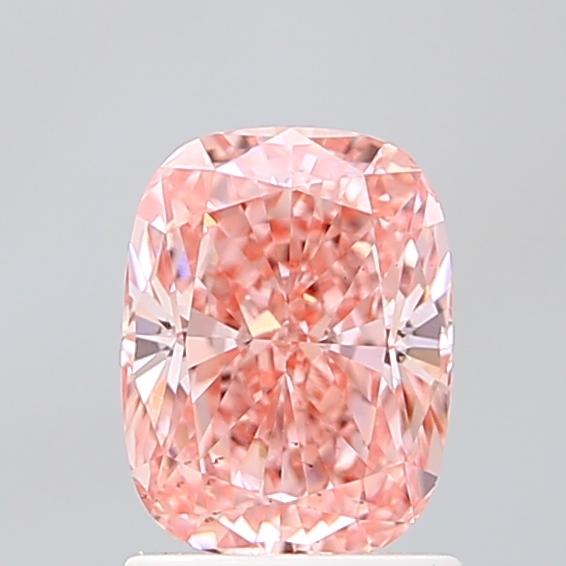 1.52 Ct. Fancy Vivid Pink Cushion Lab Grown Diamond