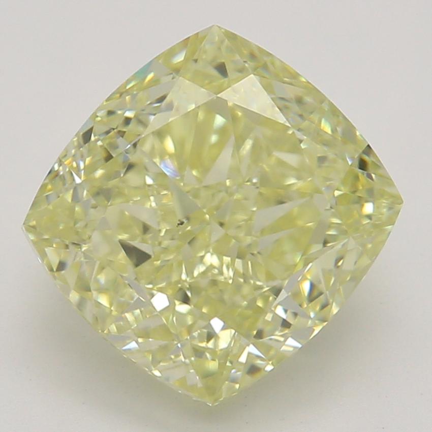 2.09 Ct. Fancy Light Yellow Cushion Diamond