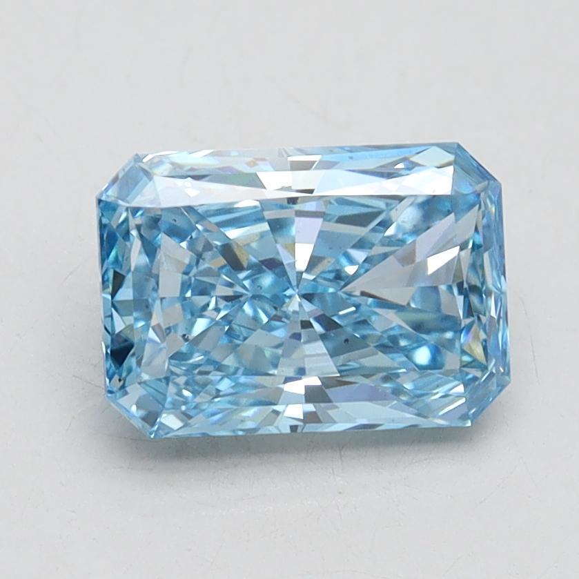 1.48 Ct. Fancy Vivid Blue Radiant Lab Grown Diamond