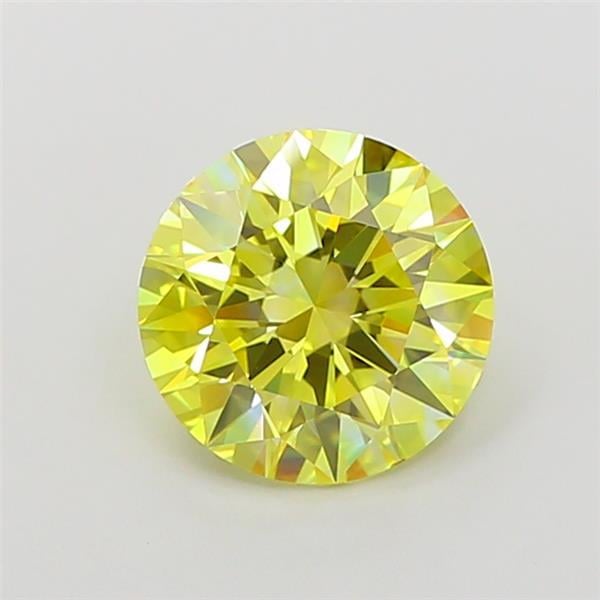 1.90 Ct. Fancy Intense  Yellow Round Lab Grown Diamond