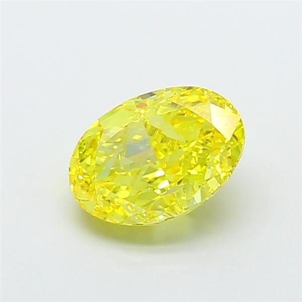 1.87 Ct. Fancy Vivid  Yellow Oval Lab Grown Diamond