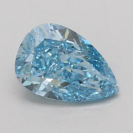 0.99 Ct. Fancy Vivid Blue Pear Lab Grown Diamond
