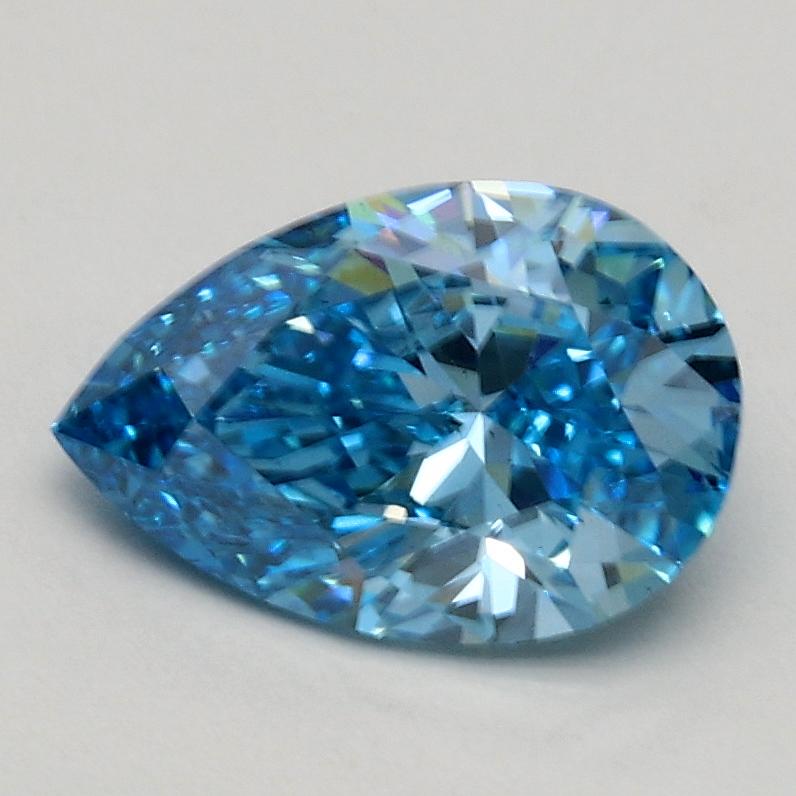 1.00 Ct. Fancy Vivid Blue Pear Lab Grown Diamond