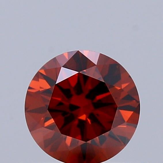 0.47 Ct. Fancy Deep  Orange Round Lab Grown Diamond