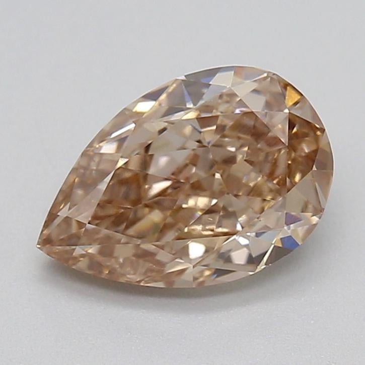 1.00 Ct. Light  Brown Pear Lab Grown Diamond