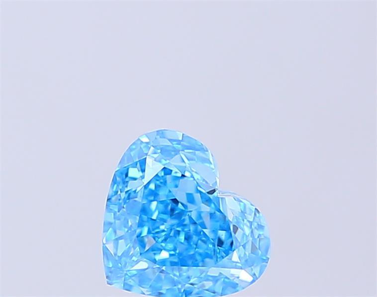 1.21 Ct. Fancy Vivid Blue Heart Lab Grown Diamond