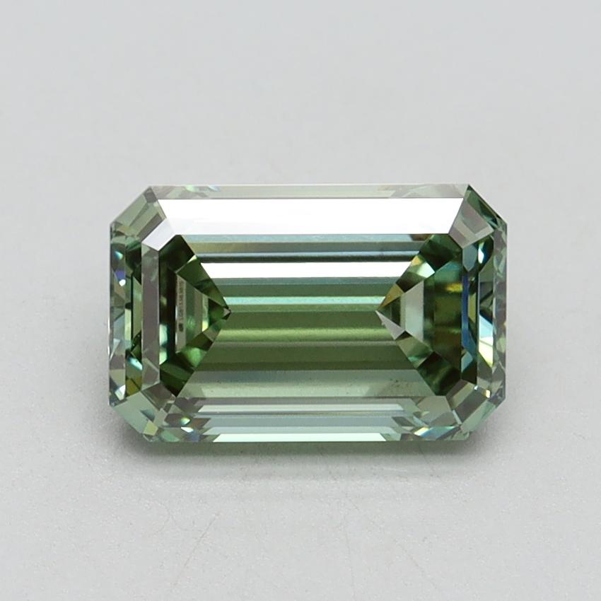 1.53 Ct. Fancy Vivid Green Emerald Lab Grown Diamond