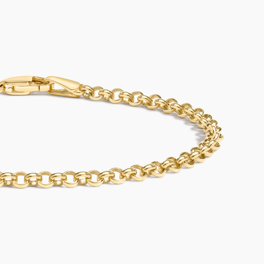 14K Yellow Gold Charlie 6.5 in. Rolo Chain Bracelet