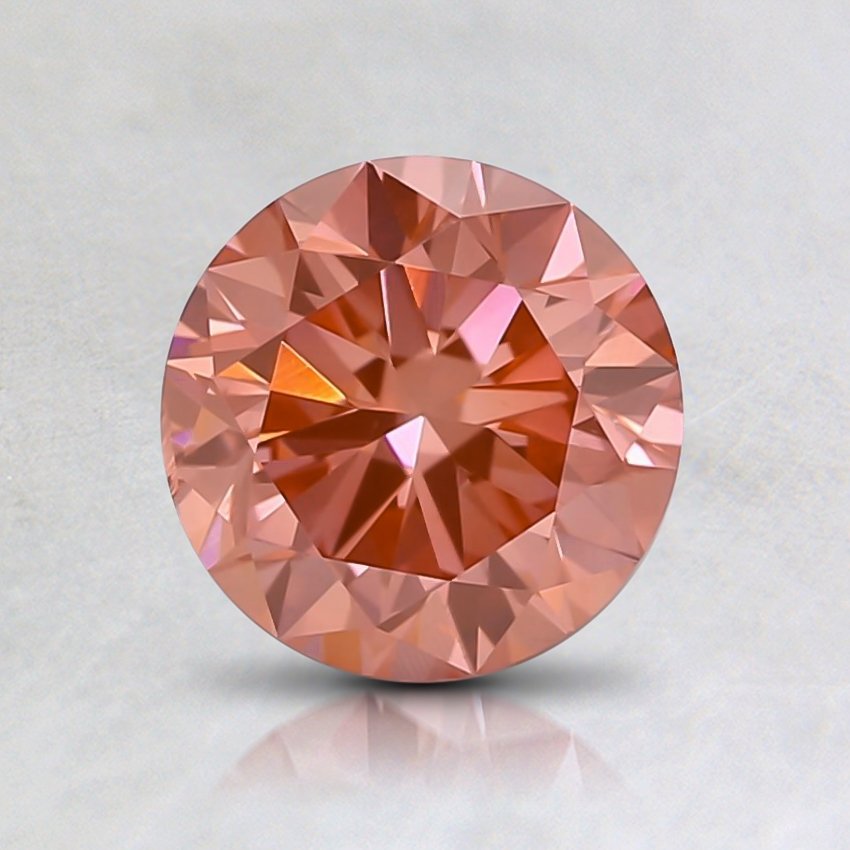 0.86 Ct. Fancy Vivid Pink Round Lab Grown Diamond
