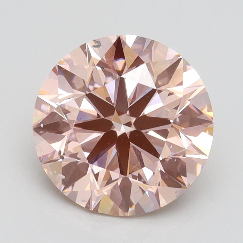 2.52 Ct. Fancy Intense Pink Round Lab Grown Diamond