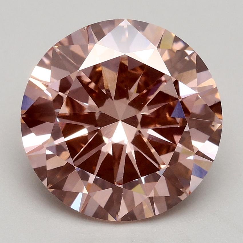 2.52 Ct. Fancy Intense Pink Round Lab Grown Diamond