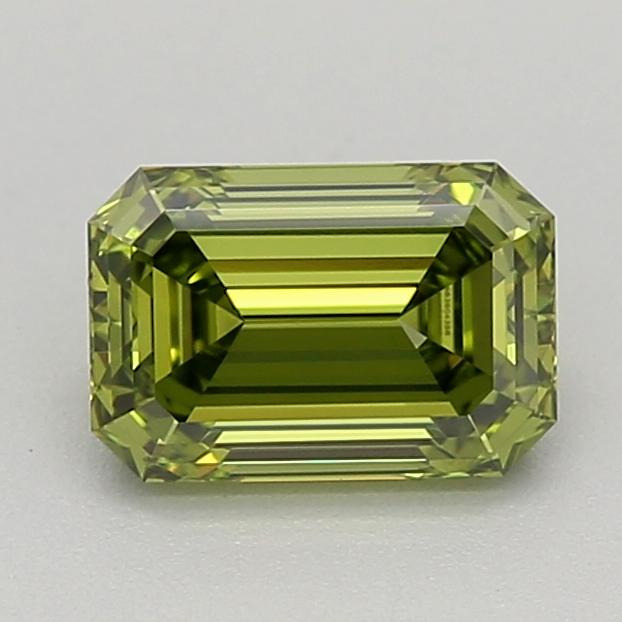 0.53 Ct. Fancy Vivid Green Emerald Lab Grown Diamond