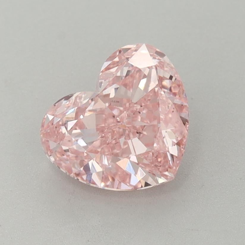 1.44 Ct. Fancy Vivid  Pink Heart Lab Grown Diamond