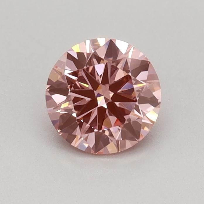 0.40 Ct. Fancy Vivid Pink Round Lab Grown Diamond