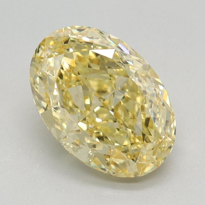 1.75 Ct. Fancy Intense Yellow Oval Lab Grown Diamond