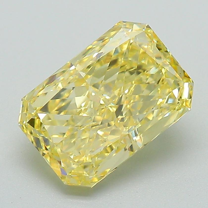 2.52 Ct. Fancy Intense Yellow Radiant Lab Grown Diamond