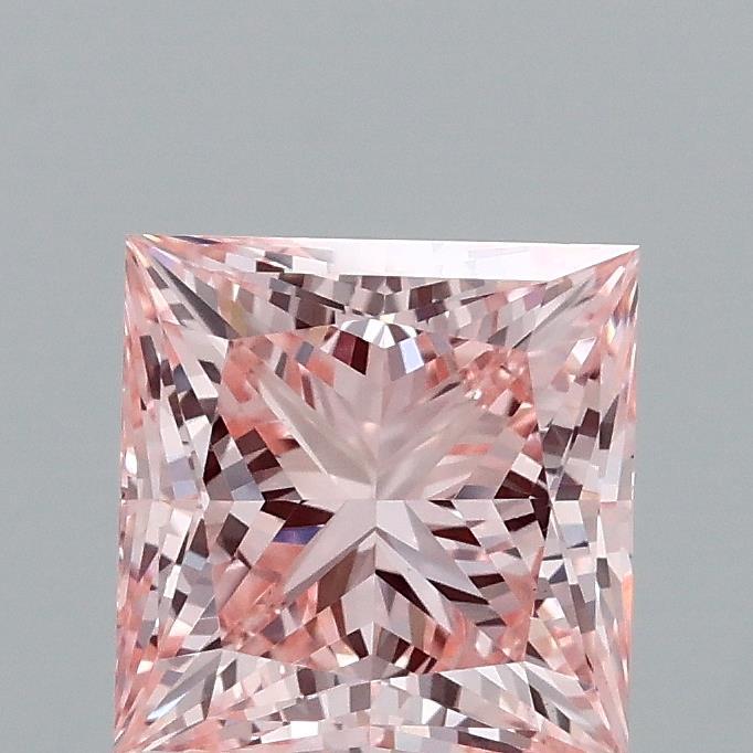 1.66 Ct. Fancy Vivid Pink Princess Lab Grown Diamond