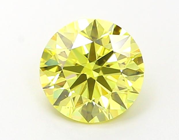 1.01 Ct. Fancy Vivid Yellow Round Lab Grown Diamond