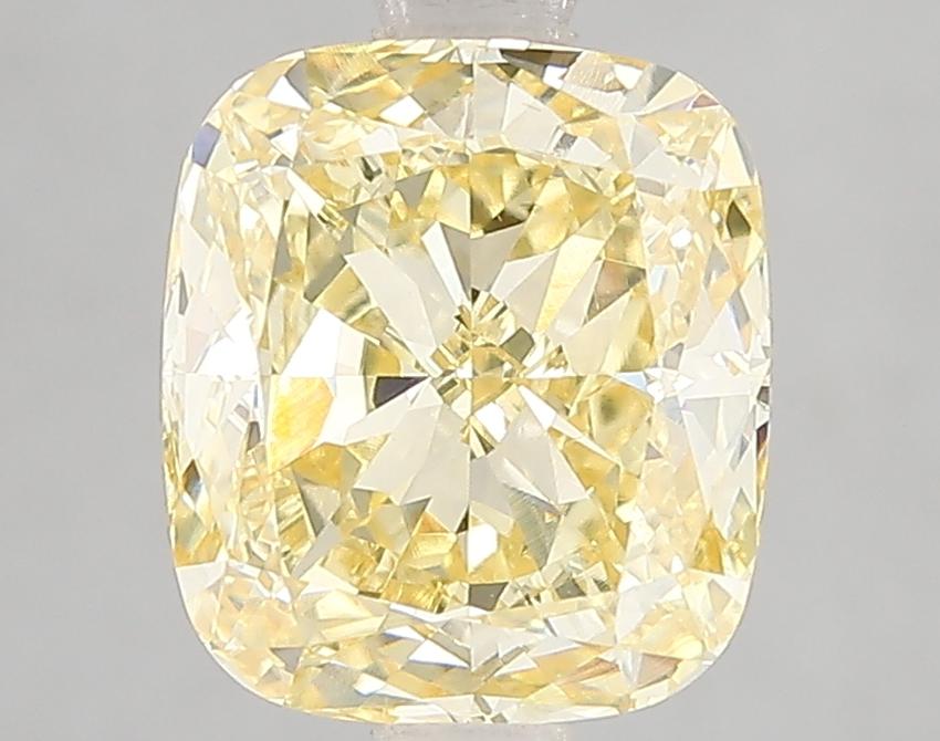 3.00 Ct. Fancy Intense Yellow Cushion Lab Grown Diamond
