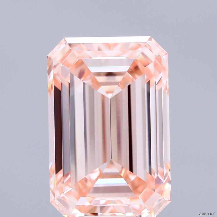 10.16 Ct. Fancy Intense Pink Emerald Lab Grown Diamond