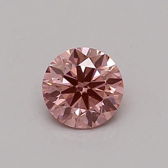 0.31 Ct. Fancy Vivid Pink Round Lab Grown Diamond
