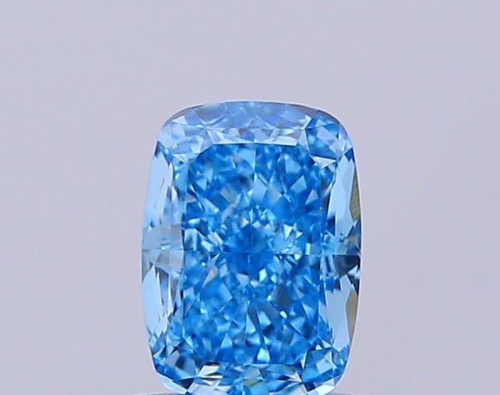 1.09 Ct. Fancy Vivid  Blue Cushion Lab Grown Diamond