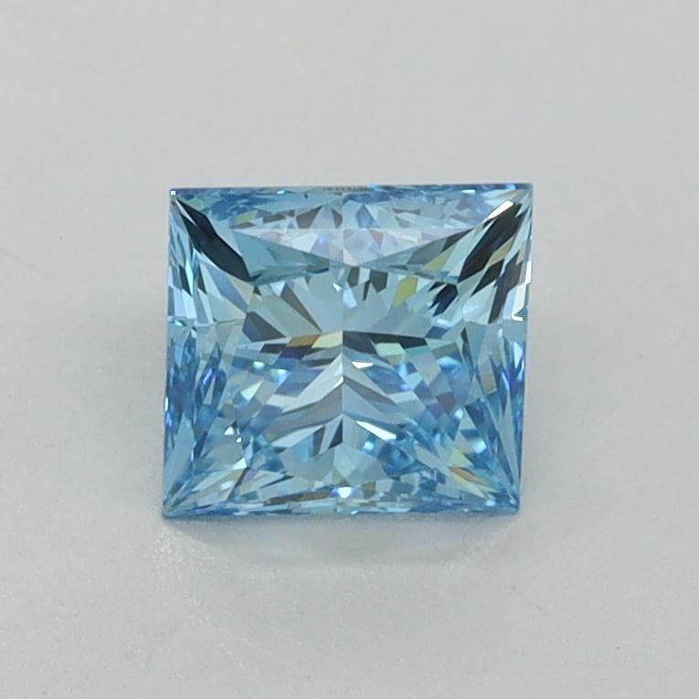 1.00 Ct. Fancy Vivid Blue Princess Lab Grown Diamond