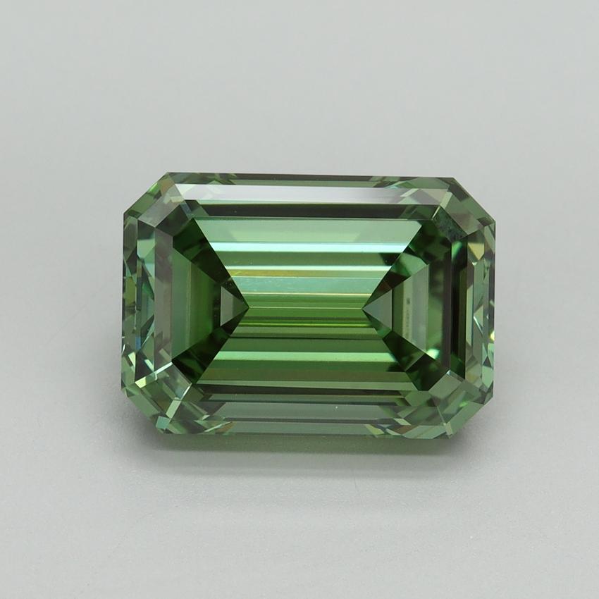 5.02 Ct. Fancy Vivid Green Emerald Lab Grown Diamond