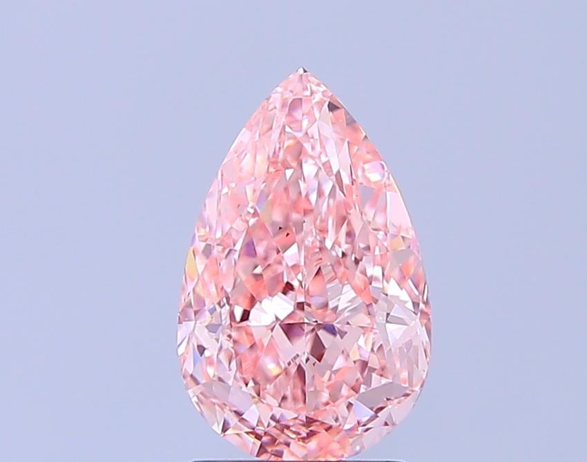 2.40 Ct. Fancy Vivid Pink Pear Lab Grown Diamond
