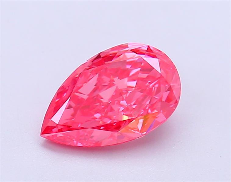 1.35 Ct. Fancy Vivid  Pink Pear Lab Grown Diamond