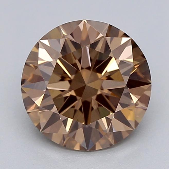 1.04 Ct. Light  Brown Round Lab Grown Diamond
