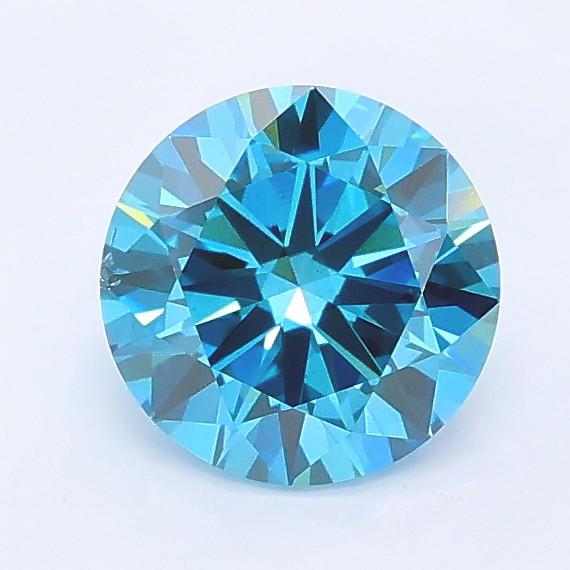 1.00 Ct. Fancy Vivid Blue Round Lab Grown Diamond